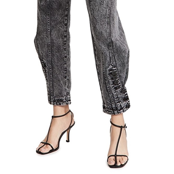 Ulla Johnson “Carmen” acid was jeans in black/grey - Picture 2 of 9